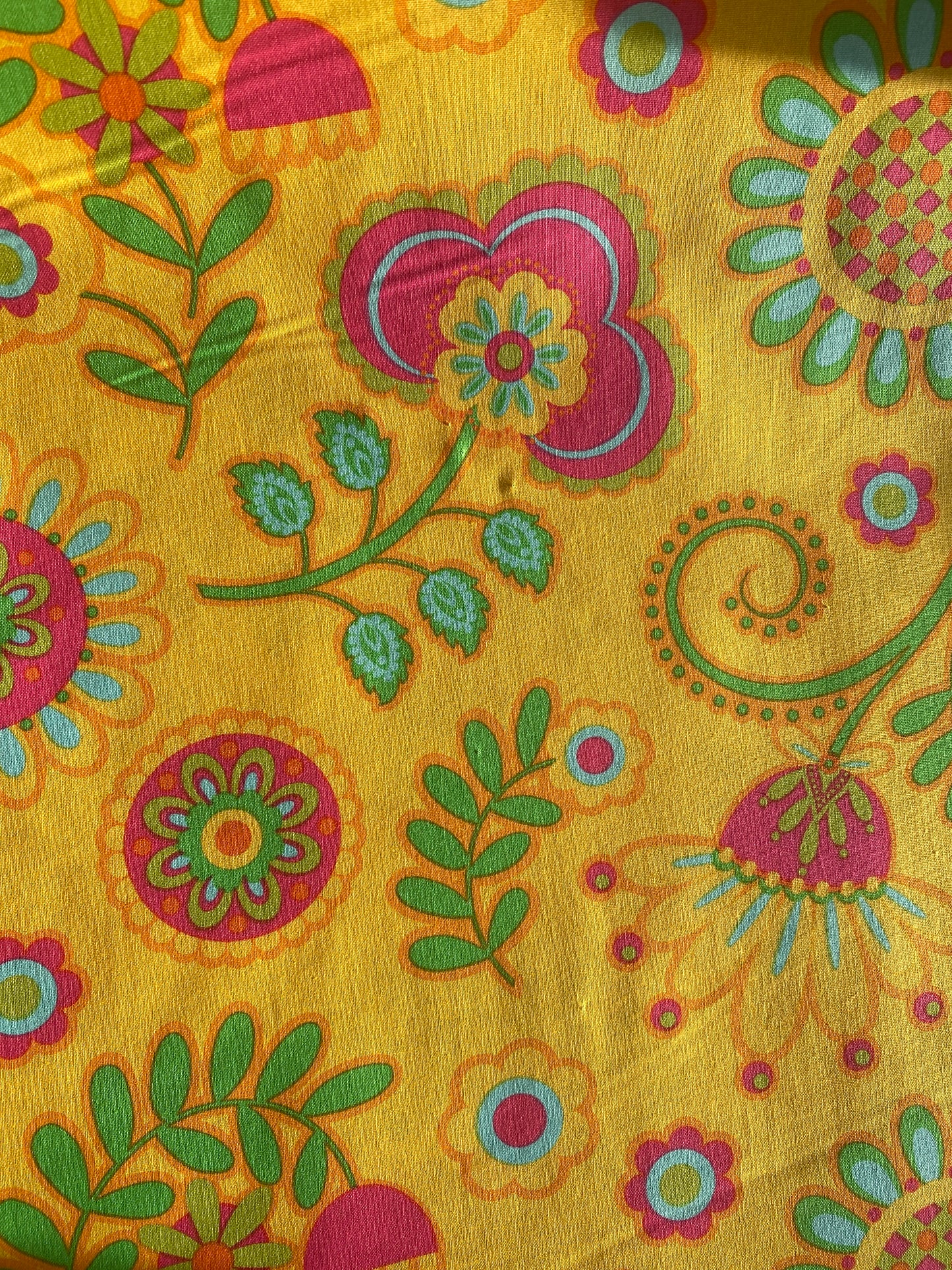 Michael Miller Ooh la la Bouquet de Fleurs Yellow