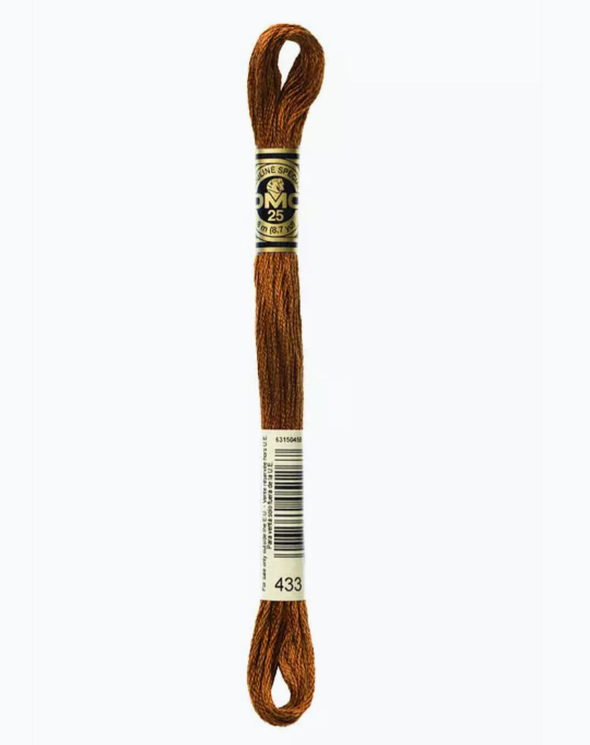 DMC Embroidery Thread Chocolate 433