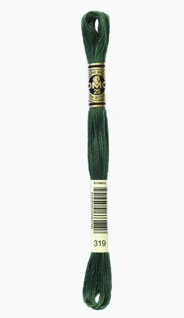 DMC Embroidery Thread Shaded Green 319