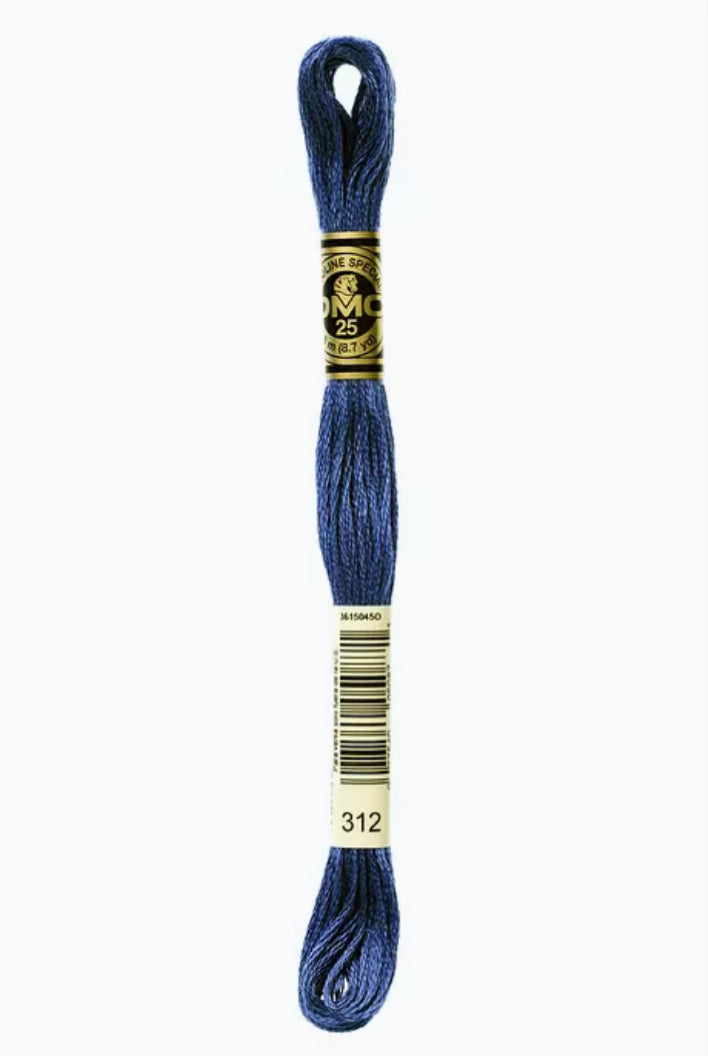 DMC Embroidery Thread Midnight Blue 312