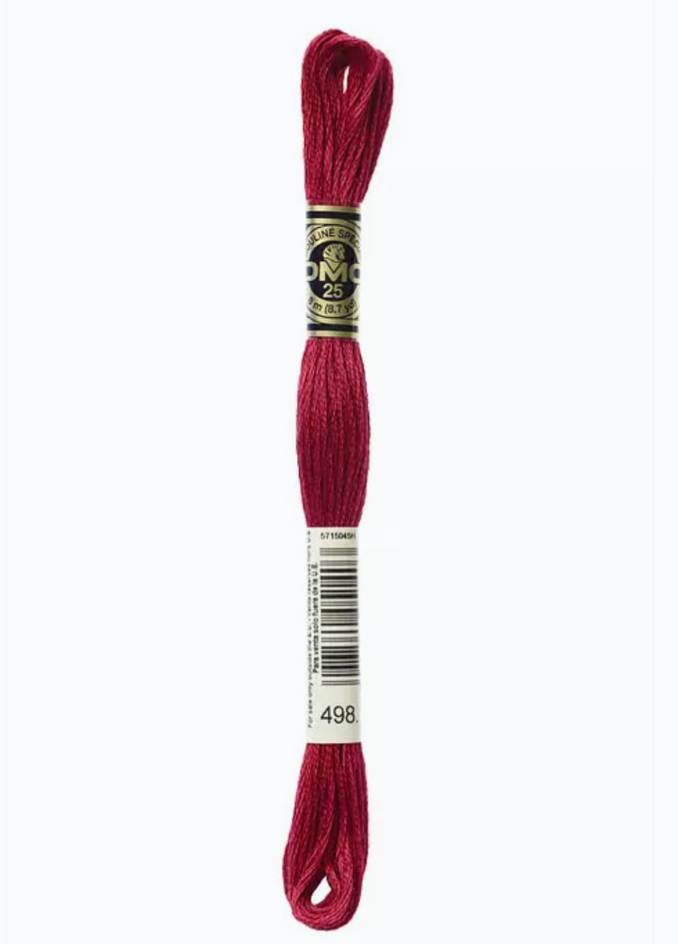 DMC Embroidery Thread Red Kiss 498