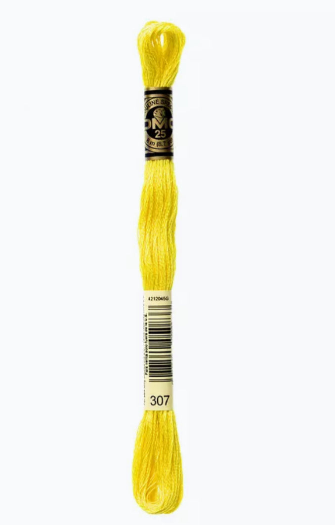 DMC Embroidery Thread Lemon 307