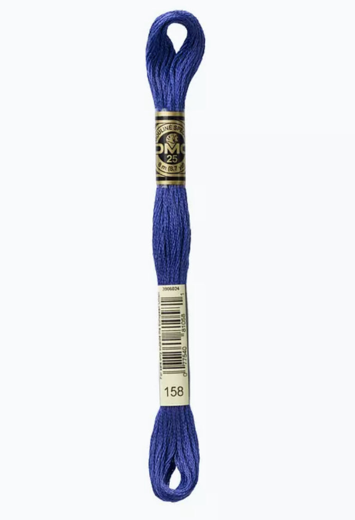 DMC Embroidery Thread Ultramarine Blue 158