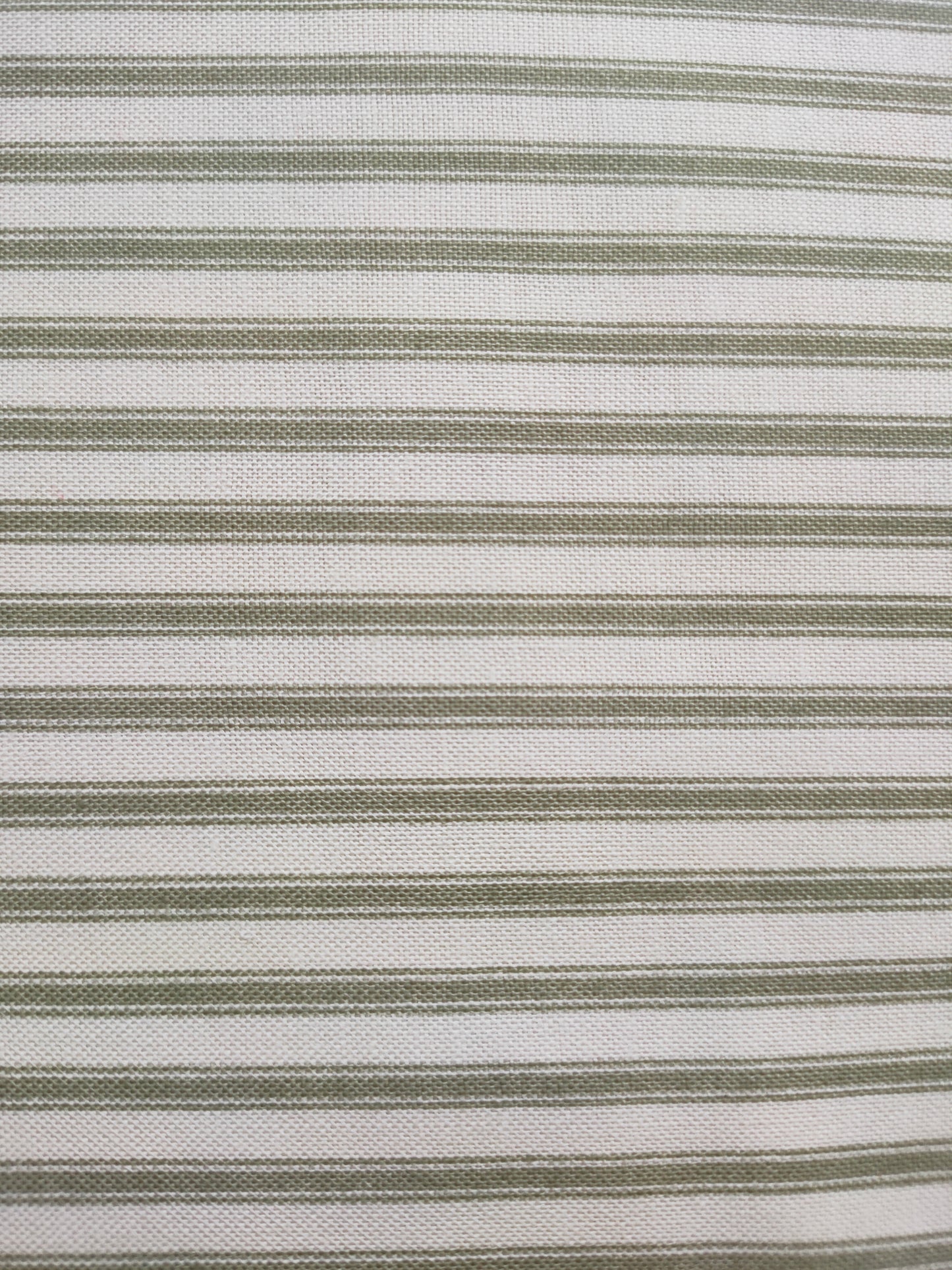 Makower Ticking Stripe Green
