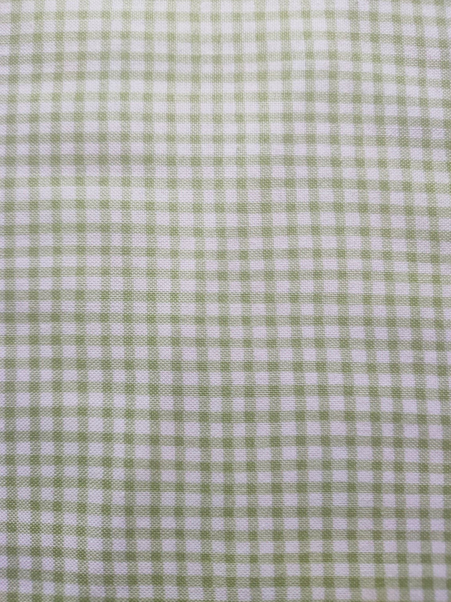 Makower Gingham Light Green