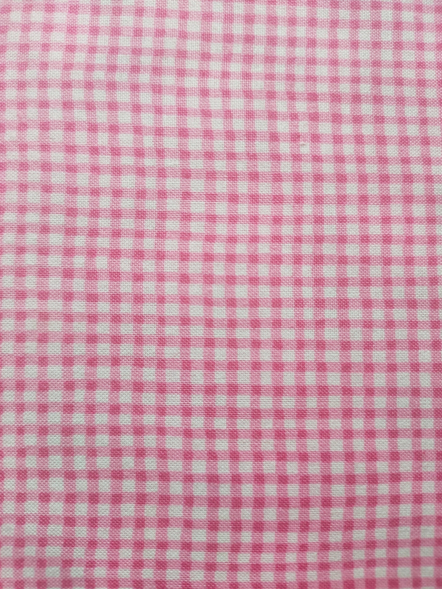 Makower Gingham Pink