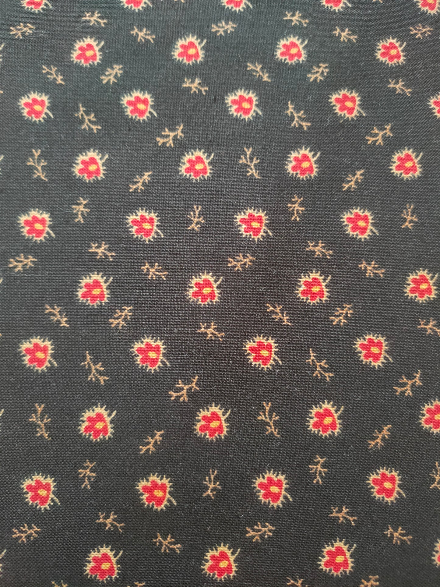 Andover Fabrics Small Leaf Black