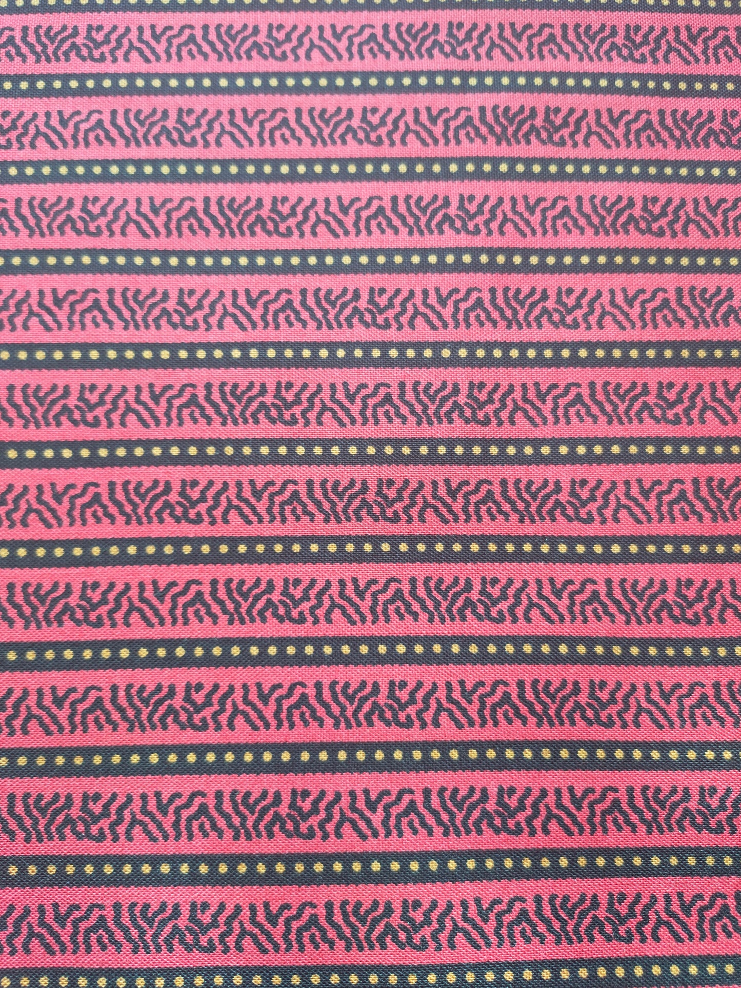 Andover Fabrics Patterned Stripe Red