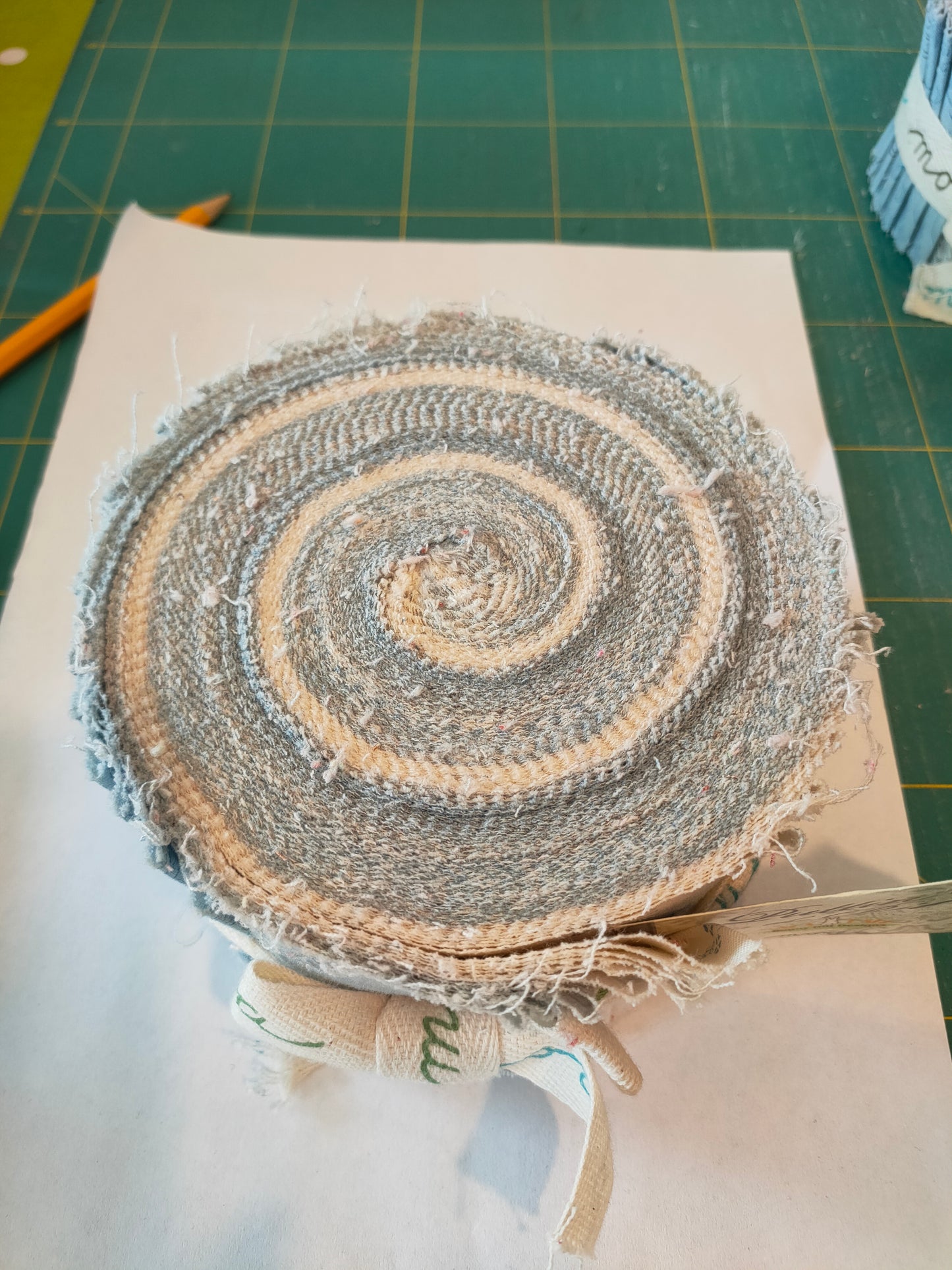 Moda Jelly Roll Puttin' On The Ritz Blue by Bunny Hill Designs