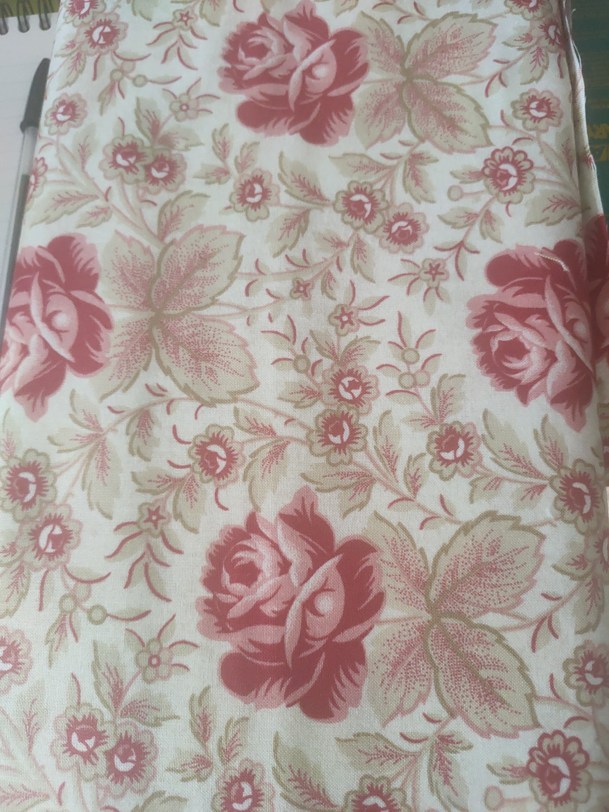Andover Fabrics Need'l Love Pink Rose
