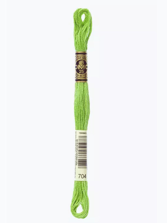 DMC Embroidery Thread MetallicLime 704