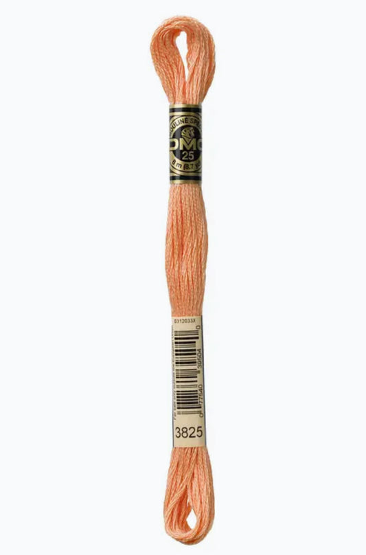 DMC Embroidery Thread Muted Apricot 3825