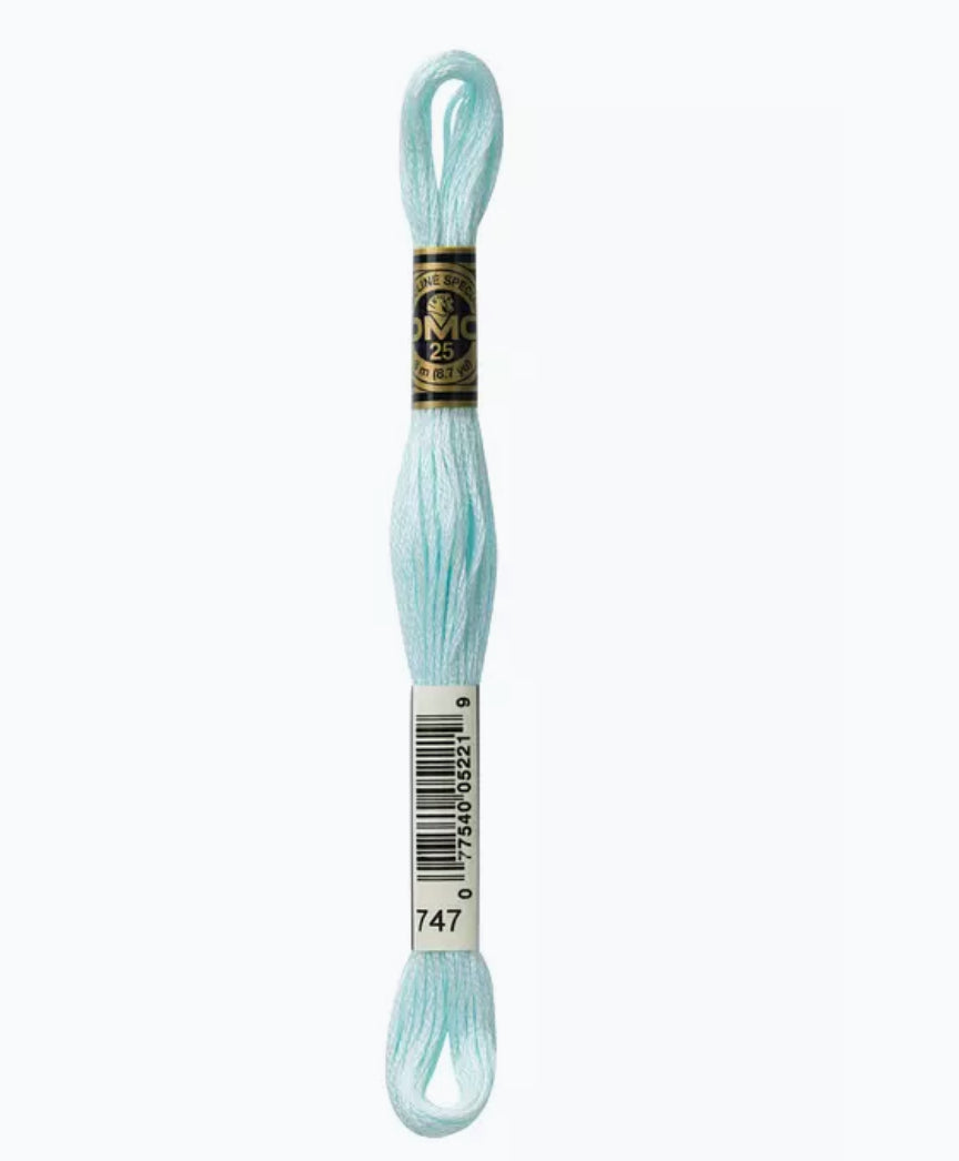 DMC Embroidery Thread Pearlescent Blue Sea Mist 747