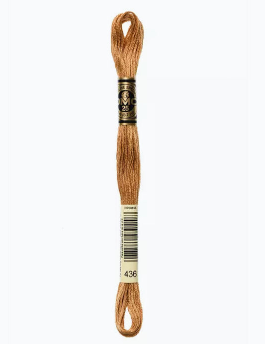 DMC Embroidery Thread Metallic Teddy 436