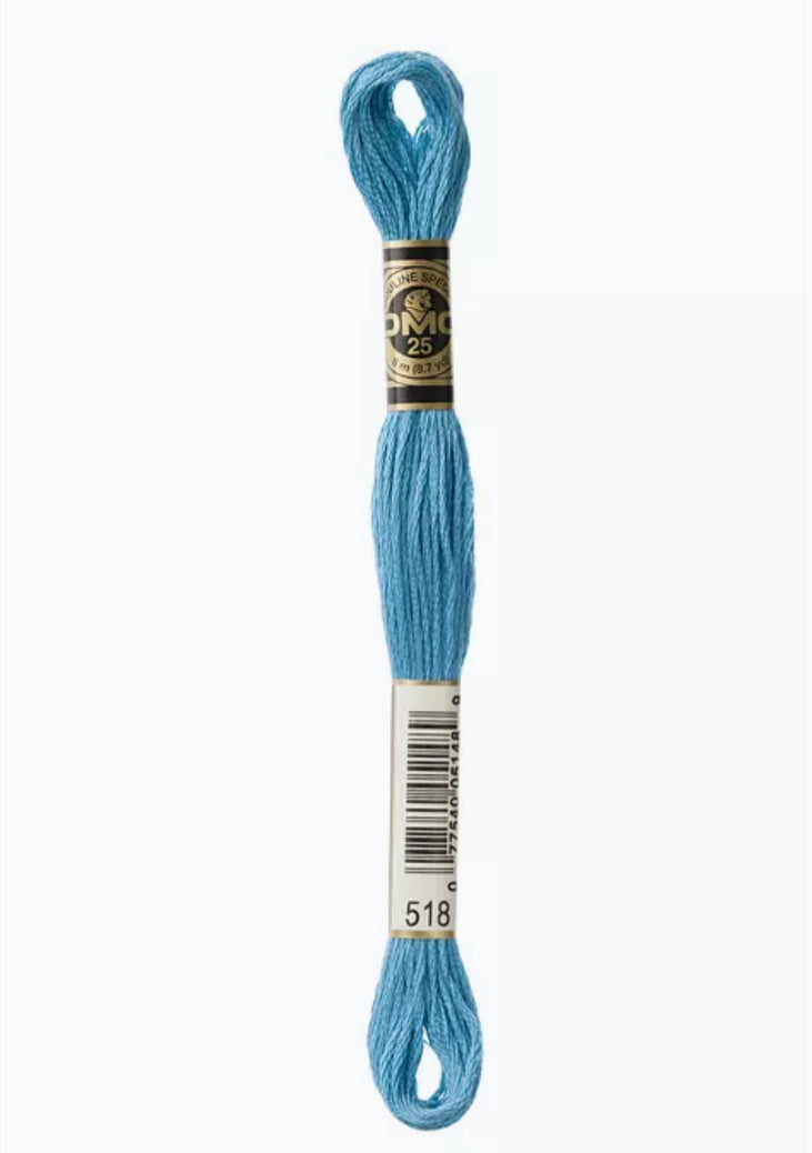 DMC Embroidery Thread Nattier Blue 518