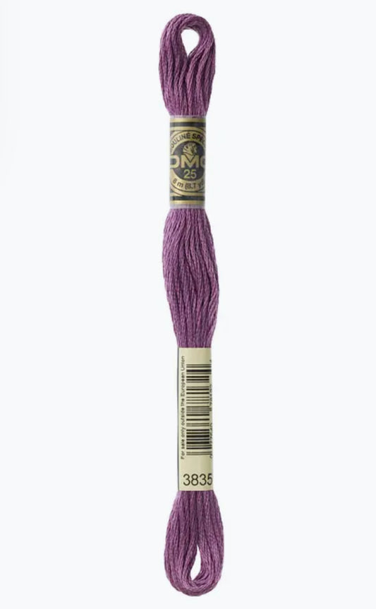 DMC Embroidery Thread Purple Violet 3835