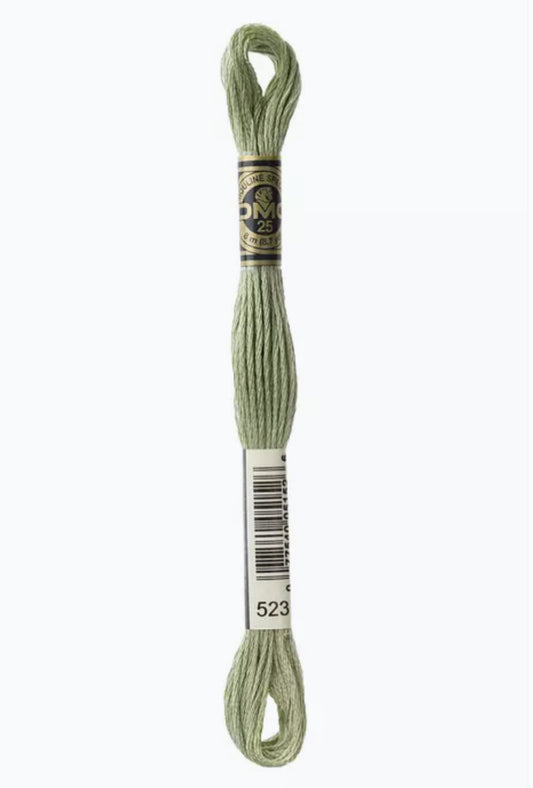 DMC Embroidery Thread Green Ash 523