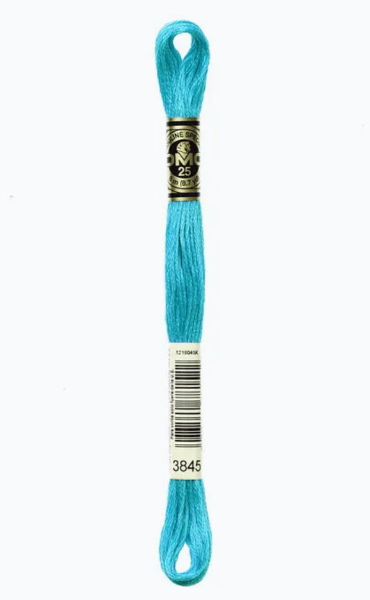 DMC Embroidery Thread Turquoise 3845