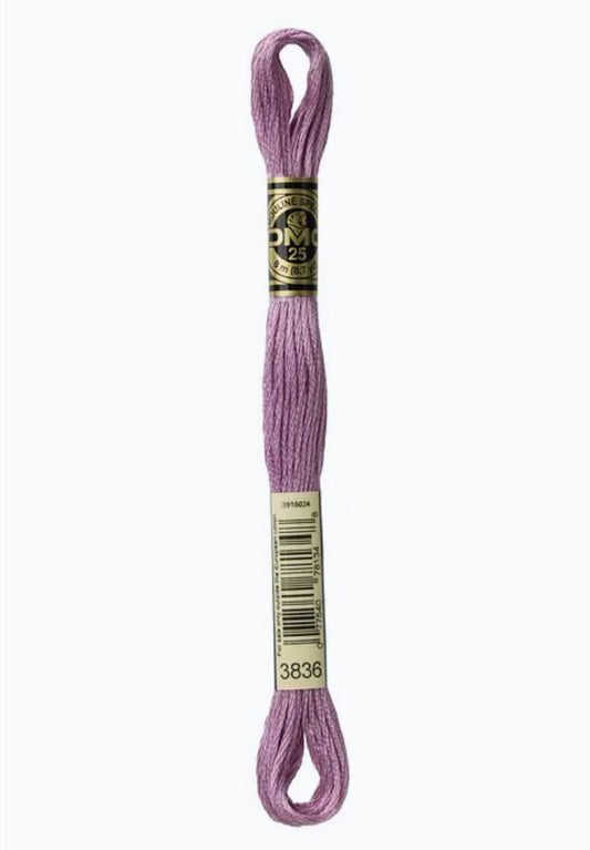 DMC Embroidery Thread Thyme Flower 3836