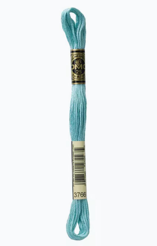 DMC Embroidery Thread Blue Green 3766