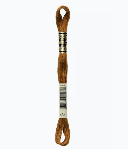 DMC Embroidery Thread Cigar Brown 434