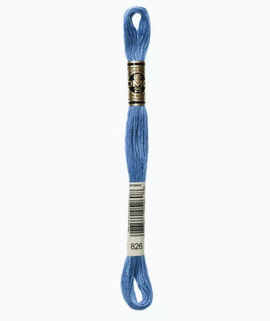 DMC Embroidery Thread Tuareg Blue 826