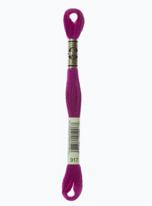 DMC Embroidery Thread Dark Magenta 917