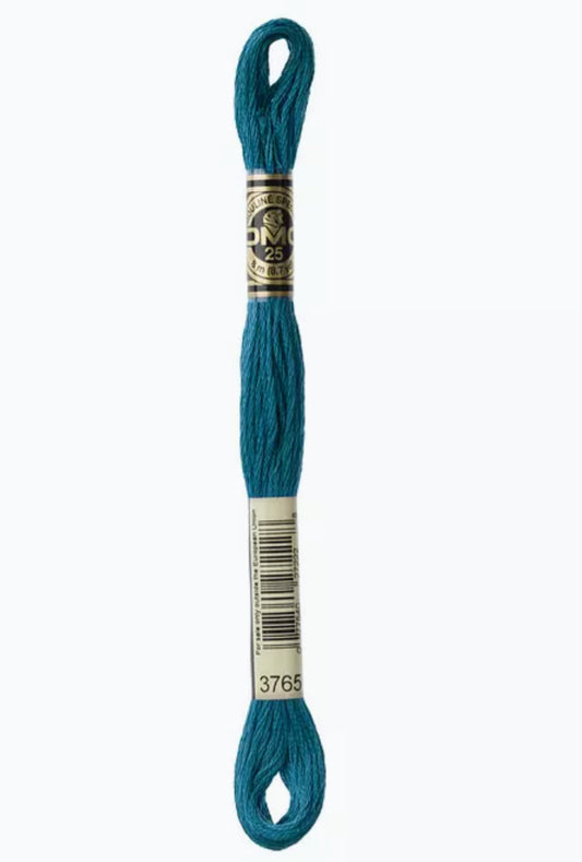 DMC Embroidery Thread Blue Teal 3765