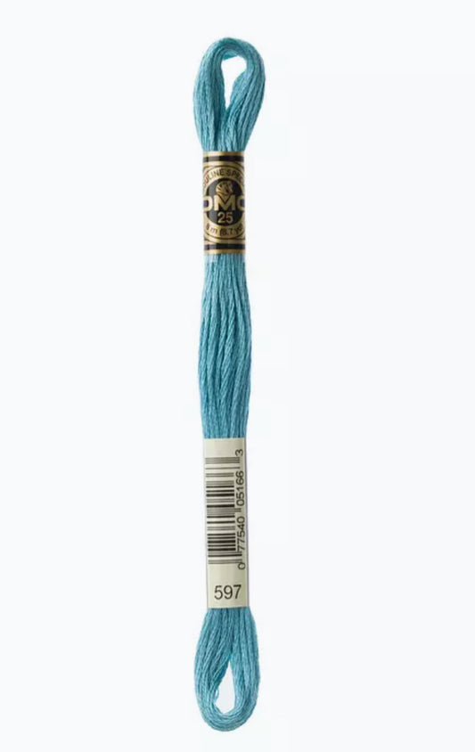 DMC Embroidery Thread Pack Ice Blue 597