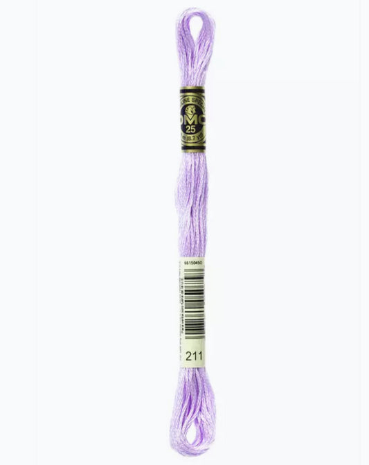 DMC Embroidery Thread Pearlescent Light Parma Violet 211