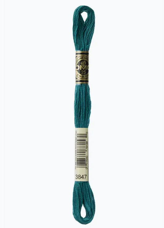 DMC Embroidery Thread Chinese Green 3847