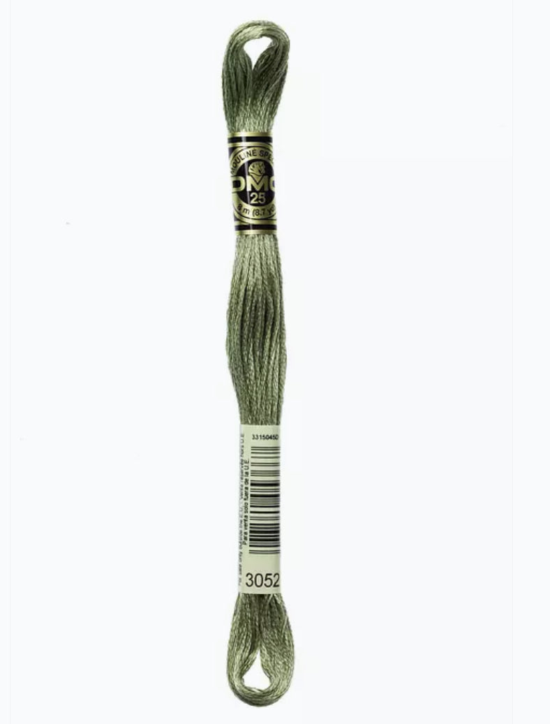 DMC Embroidery Thread Silver Green 3052