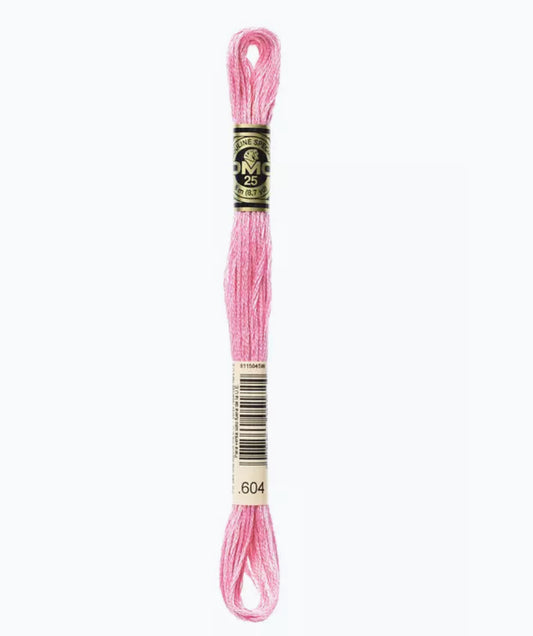 DMC Embroidery Thread Pink Hyacinth 604