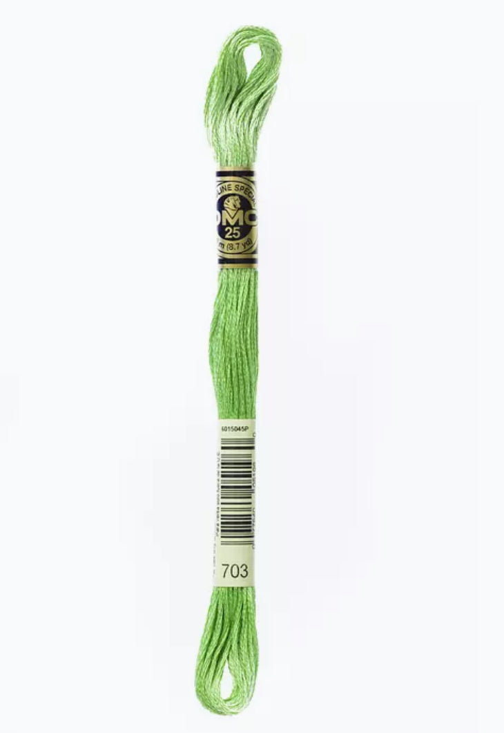 DMC Embroidery Thread Metallic Spring Green 703