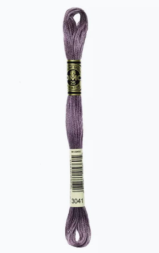 DMC Embroidery Thread Purple Slate 3041