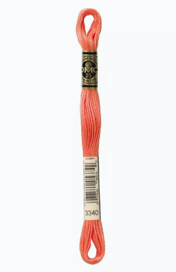 DMC Embroidery Thread Hot Peach 3340