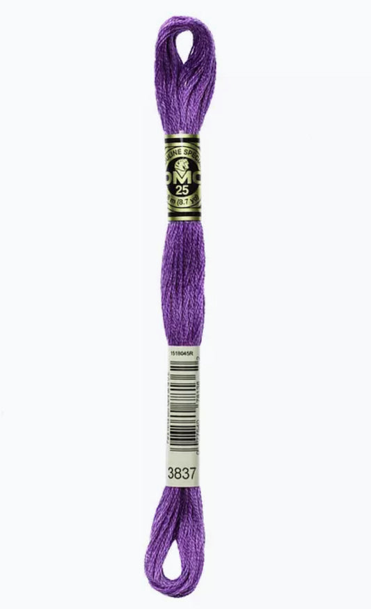 DMC Embroidery Thread Metallic Purple 3837