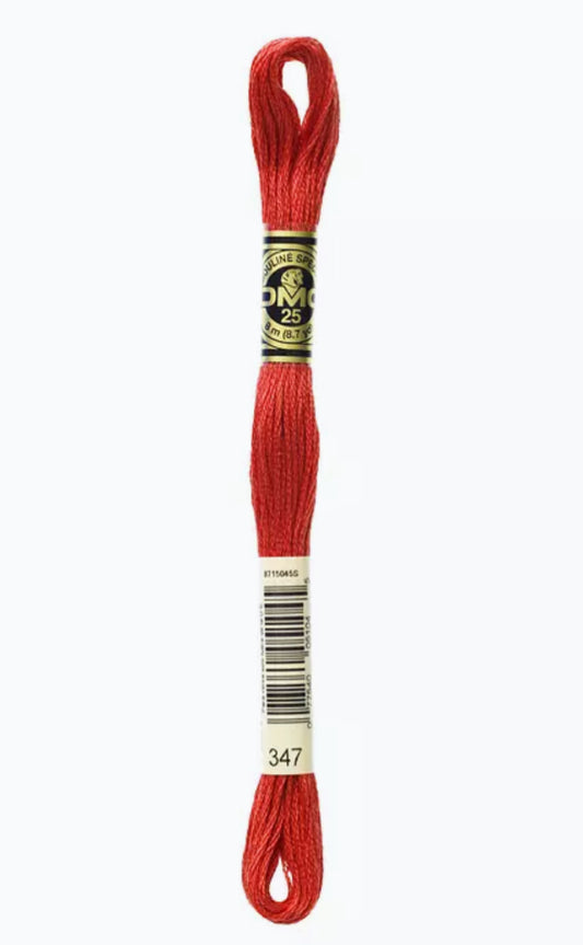 DMC Embroidery Thread Egyptian Red 347