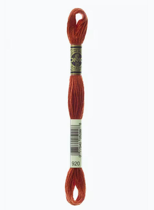 DMC Embroidery Thread Sienna Ochre 920