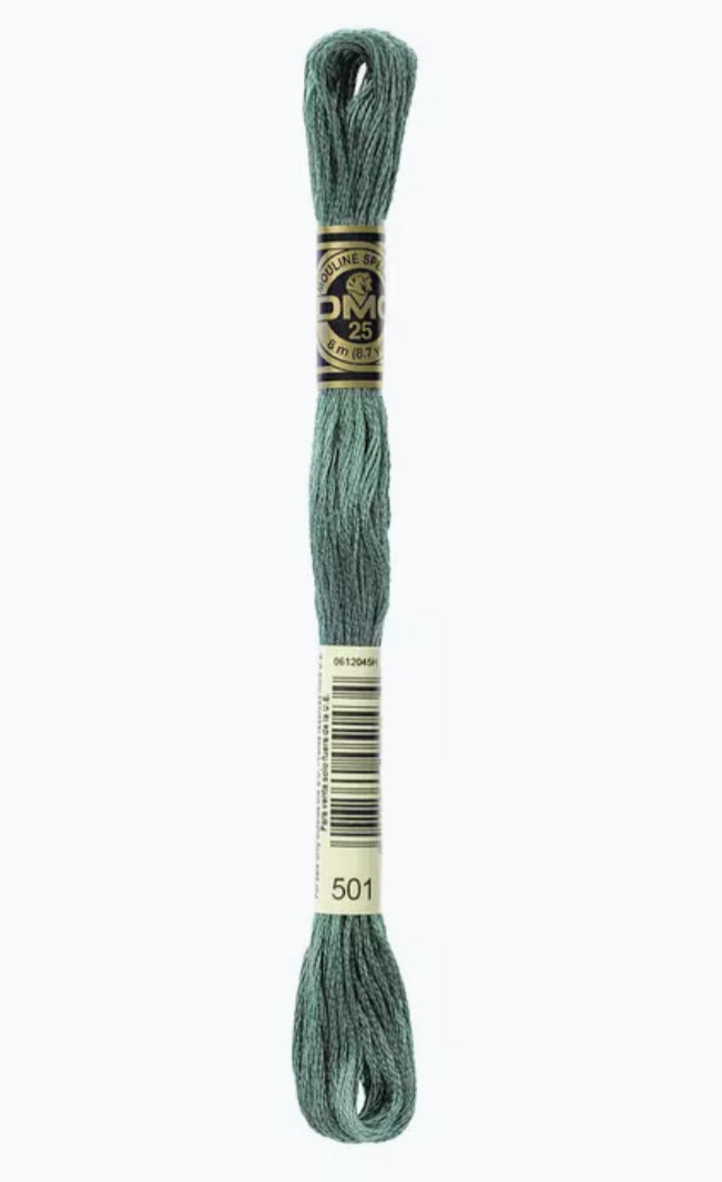 DMC Embroidery Thread Pond Green 501