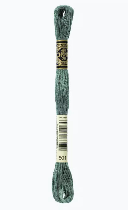 DMC Embroidery Thread Pond Green 501