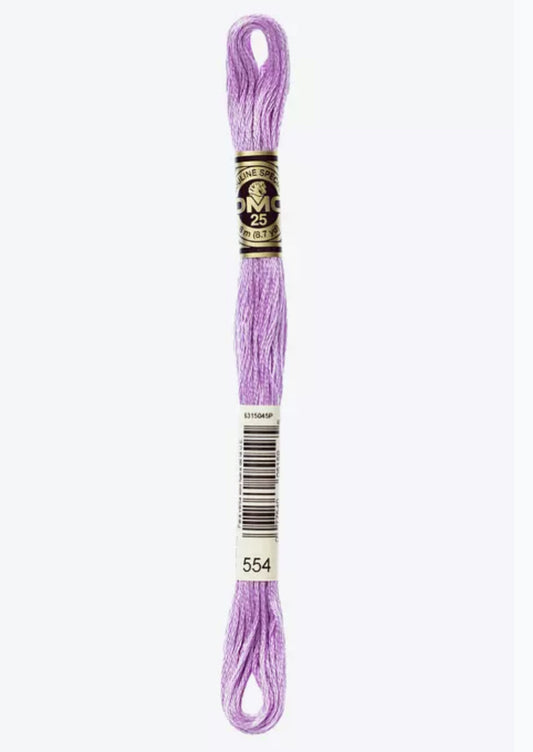 DMC Embroidery Thread Patel Purple 554