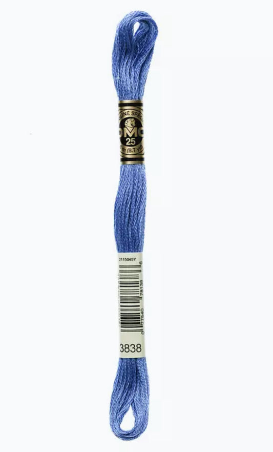 DMC Embroidery Thread Thistle Blue 3838