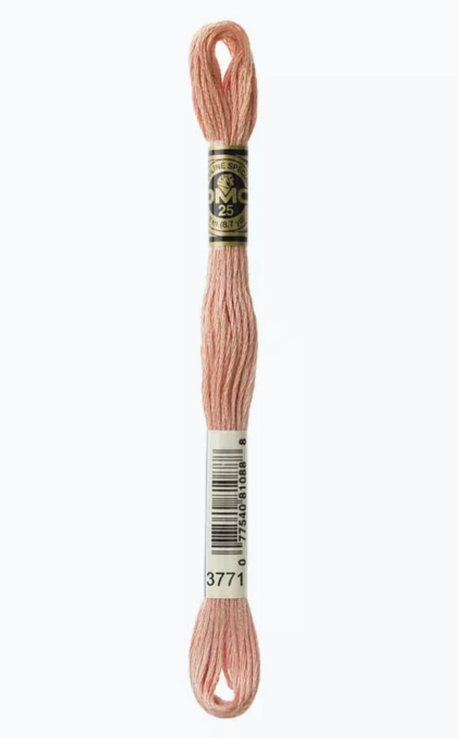 DMC Embroidery Thread Pink Sand 3771