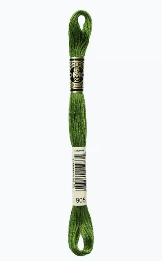 DMC Embroidery Thread Budgie Green 905