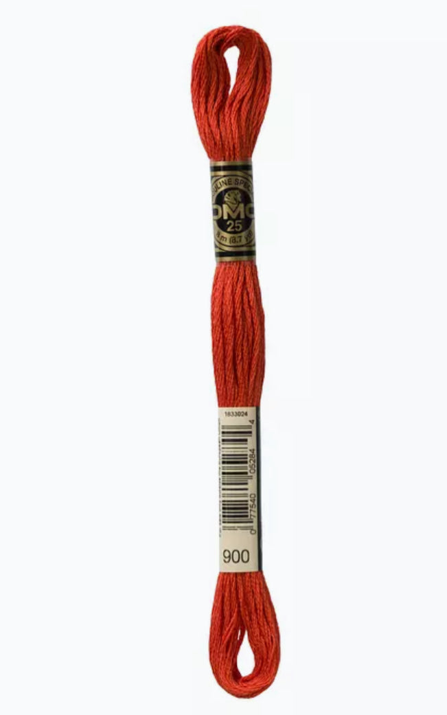 DMC Embroidery Thread Blood Orange 900