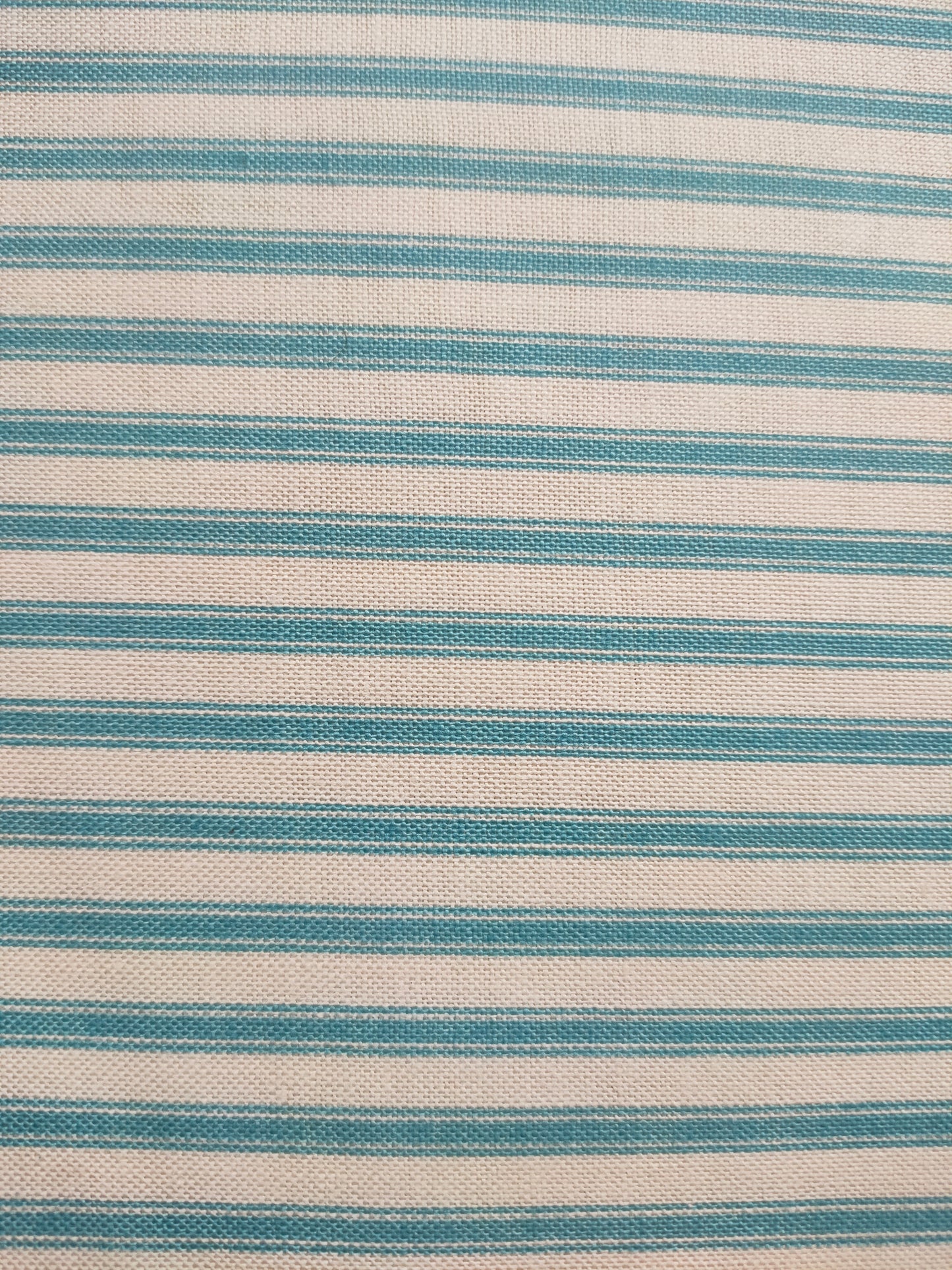 Makower Ticking Stripe Blue