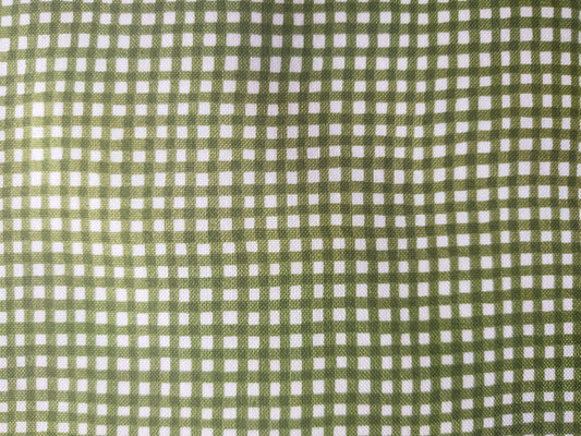 Makower Gingham Dark Green