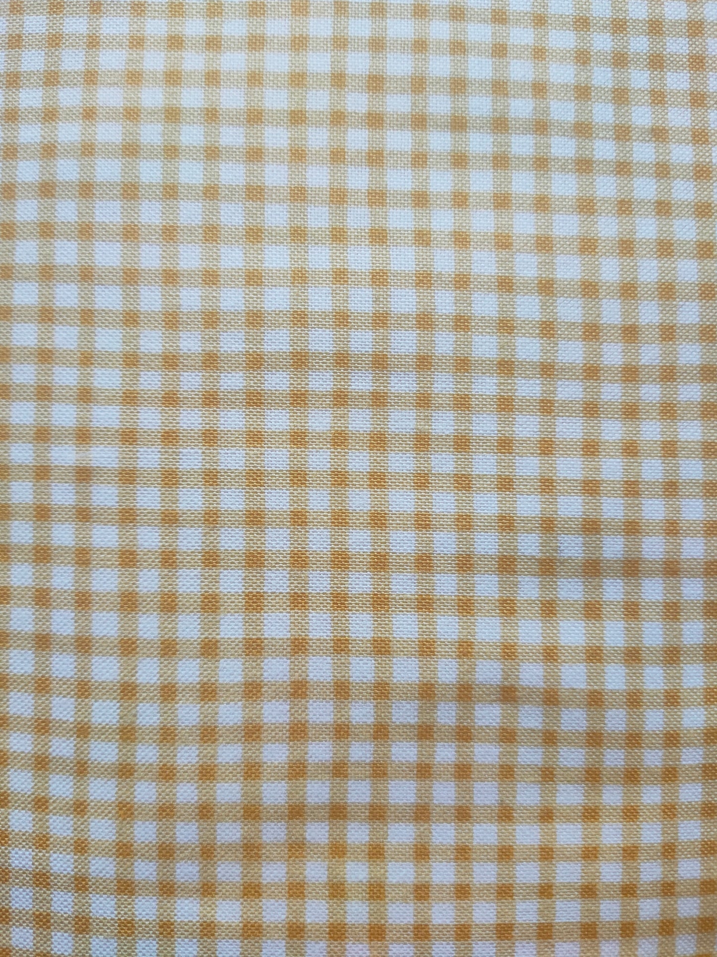 Makower Gingham Yellow