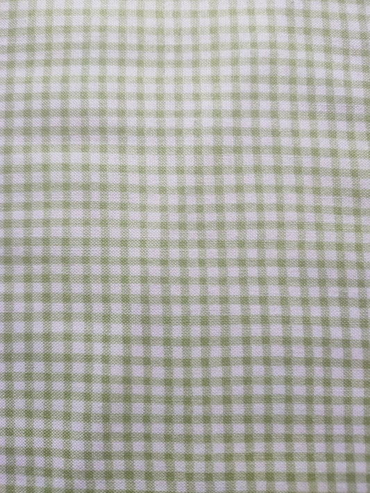 Makower Gingham Light Green